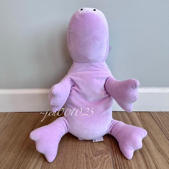 Purple Dinosaur Weighted Plush Throw Pillow - Pillowfort - Picture 8 of 11
